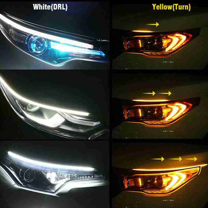 Vagary 100 CM Flexible White DRL Light For Cars Bikes Set of 2 002 Car Fancy Lights Price in India Buy Vagary 100 CM Flexible White DRL Light For Cars