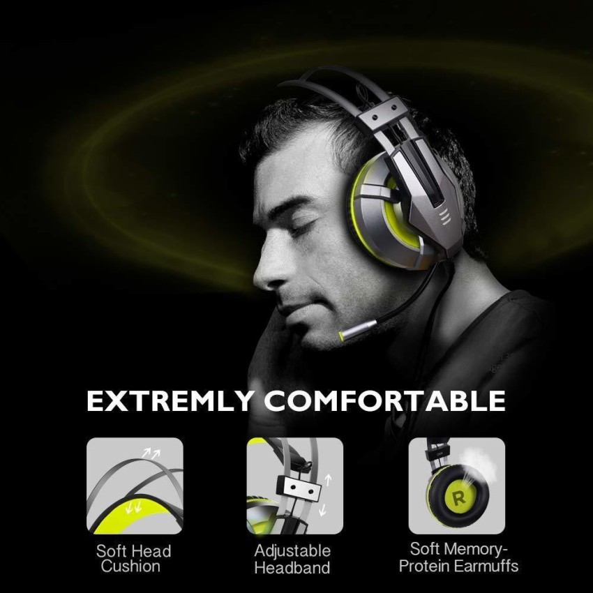 EKSA E800 Yellow Wired Gaming Headset