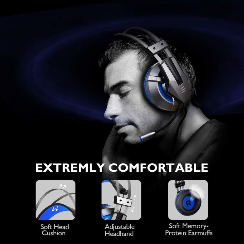 EKSA E800 Blue Wired Gaming Headset