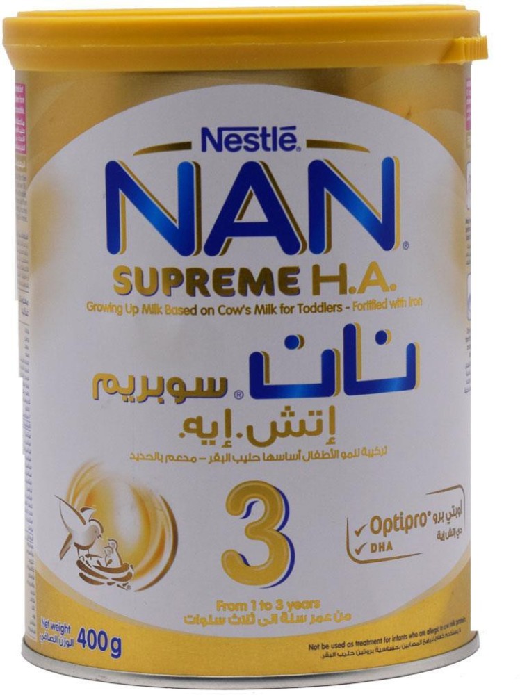 NESTLE NAN Supreme H.A. 3 - 400g (Imported) Price in India - Buy NESTLE NAN  Supreme H.A. 3 - 400g (Imported) online at