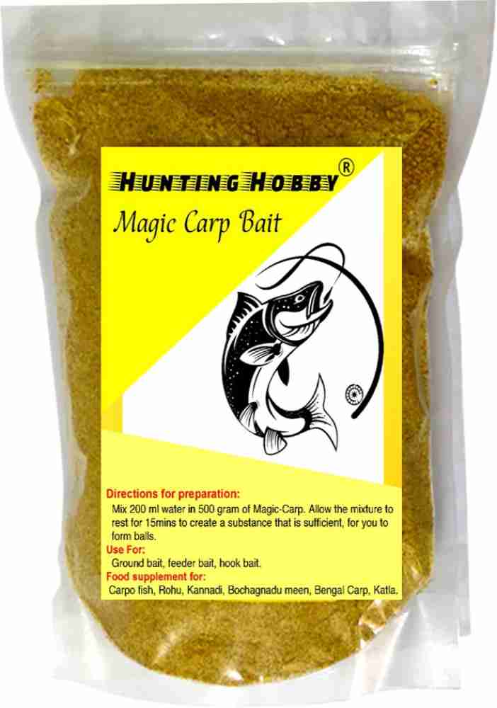 Hunting Hobby Fishing Magic Crap Bait Food (500 grams) 0.5 kg Dry Senior  Fish Food Price in India - Buy Hunting Hobby Fishing Magic Crap Bait Food  (500 grams) 0.5 kg Dry