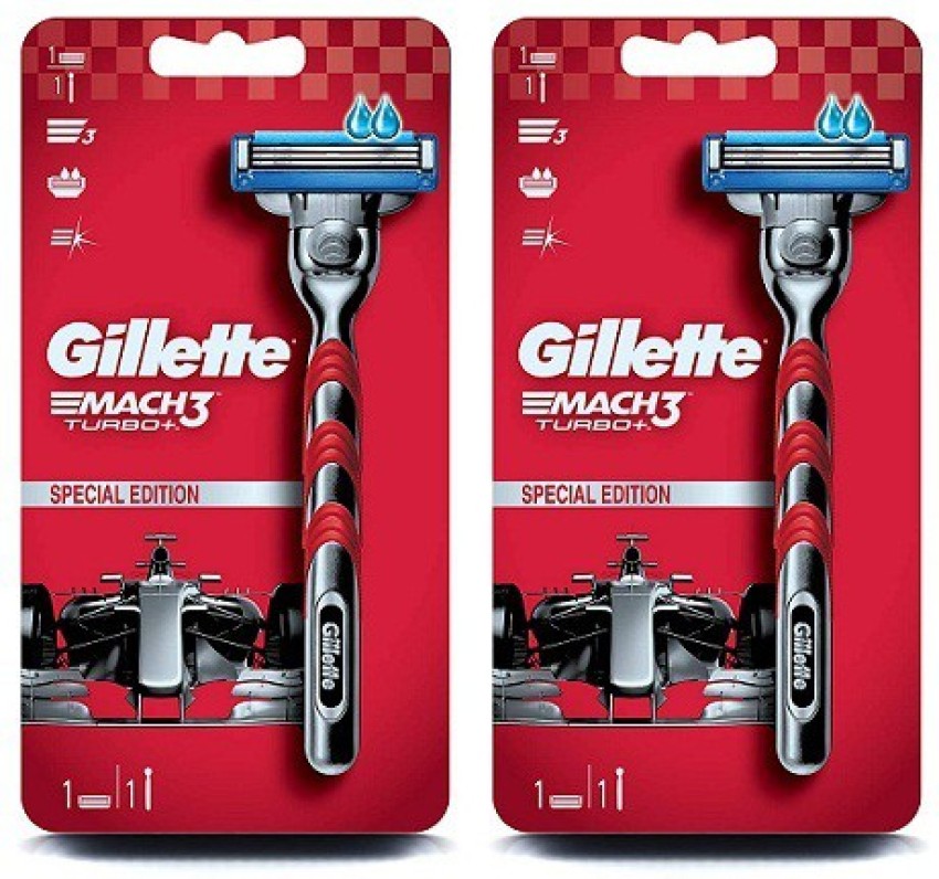 Gillette MACH 3 TURBO SPECIAL EDITION PACK OF 2 RAZORS - Price in
