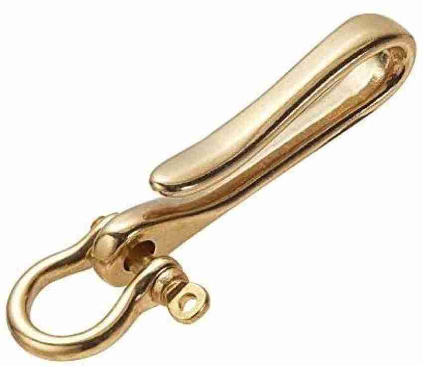 ShopUniverse Brass Solid U Shape Hook Car Keychain Keyring Belt Hook Key  Buckle Keychain for Men Wallet Chain Accessory - Brass Solid U Shape Hook  Car Keychain Keyring Belt Hook Key Buckle