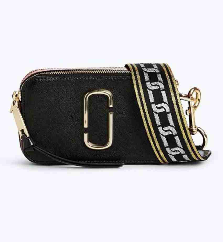 MJ MARCJACOBS Red Sling Bag MJ Snapshot Camera Black 01 Red Price in India Flipkart