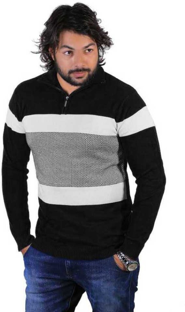 Rekha Fashion Hub Full Sleeve Color Block Men Sweatshirt