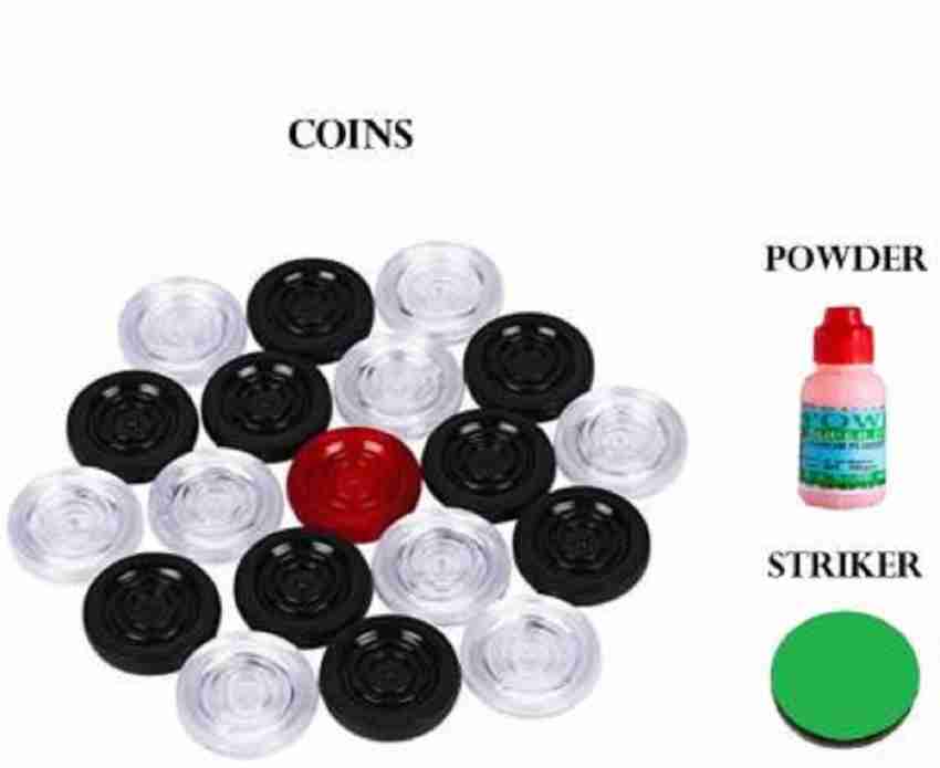 33 x 33 Large Carrom Board, Coins, Striker & Boric Powder Set Family Fun  Game 