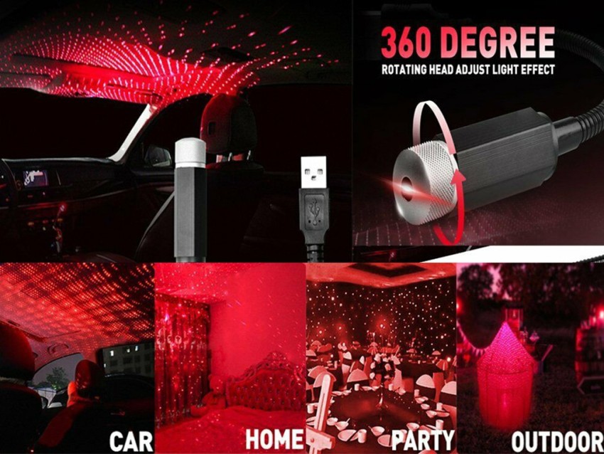 TABARET USB star sky light car interior atmosphere Led lamp 360