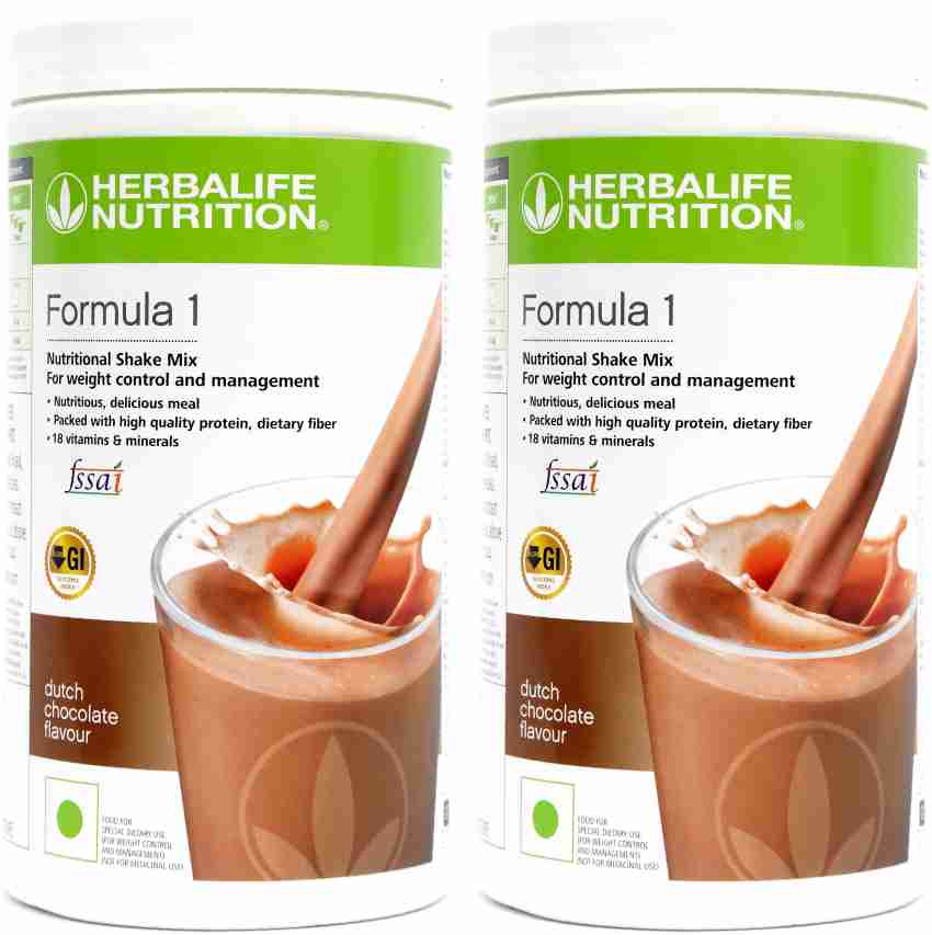Herbalife Formula 1 Healthy Meal Nutritional Shake Mix (10 Flavor) (Dutch  Chocolate) 