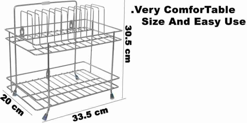 MANTAVYA Plate Kitchen Rack Steel 2 Layer Plate & bowl Stand Kitchen  Utensil Rack Price in India - Buy MANTAVYA Plate Kitchen Rack Steel 2 Layer  Plate & bowl Stand Kitchen Utensil