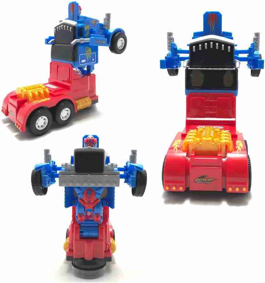 Battery operated top transformer toys