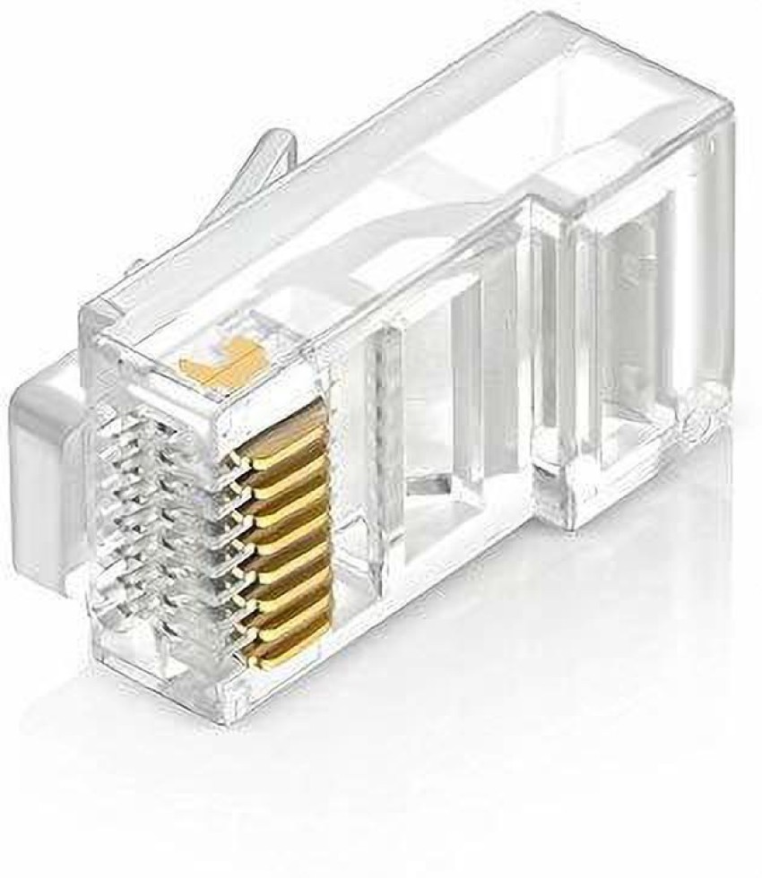 Wizzo (Pack of 100) Cat6, Cat5e RJ45 Ethernet Connector Adapter