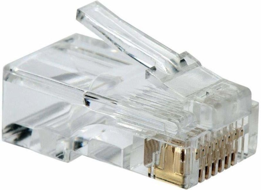 CableCreation Cat6 RJ45 Connectors, 100-PACK Cat6 RJ45 Ends, Ethernet Cable  Crimp Connectors UTP Network Plug for Solid Wire and Standard Cable