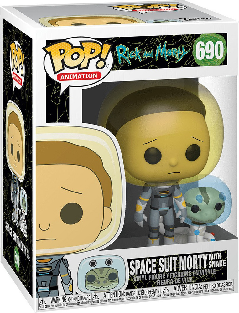 Funko Pop Rick and Morty Morty Space Suit with Snake 690 Pop