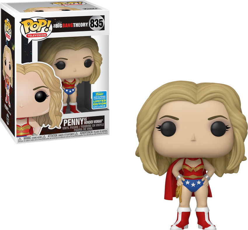 Funko Pop SDCC 2019 Exclusive The Big Bang Theory Penny as Wonder Woman 835