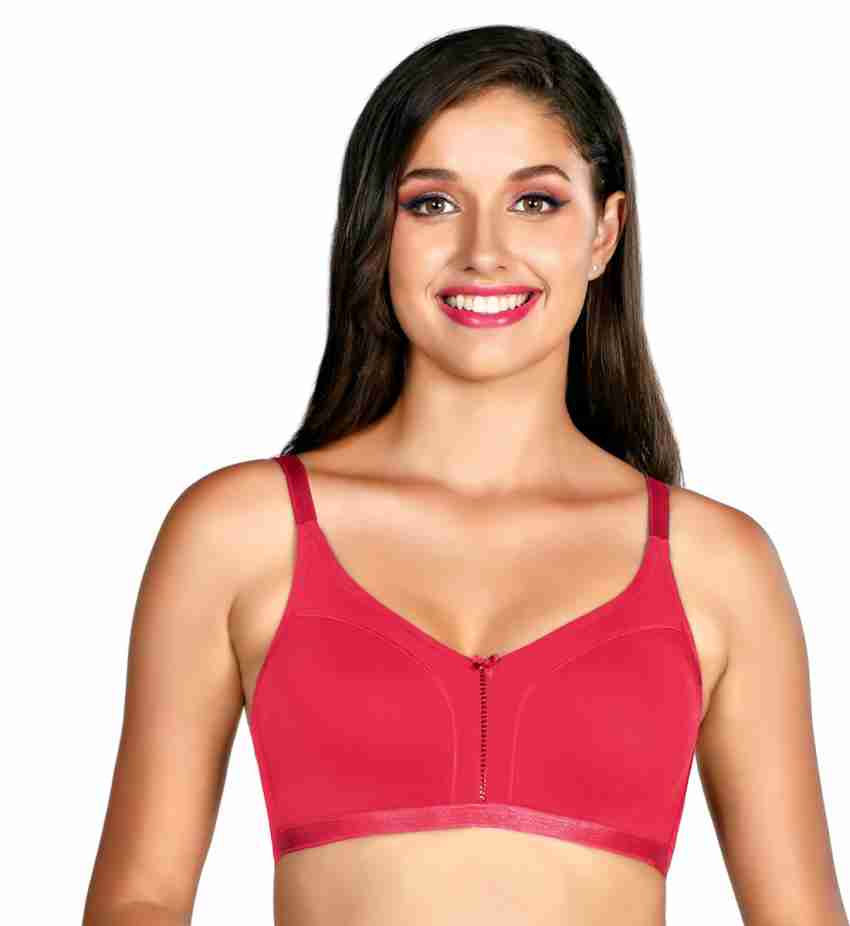 Buy Enamor F129 Non-Padded Wirefree High Coverage Lace Contour Bra online