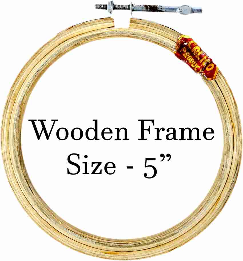 Wooden Embroidery Lap Adjustable Hoop & Frame Holder Stand-1 Set (3 Pieces)