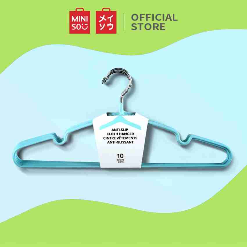 MINISO Velvet Clothes Hangers Set 10 Pcs,Non-Slip Thin Velvet