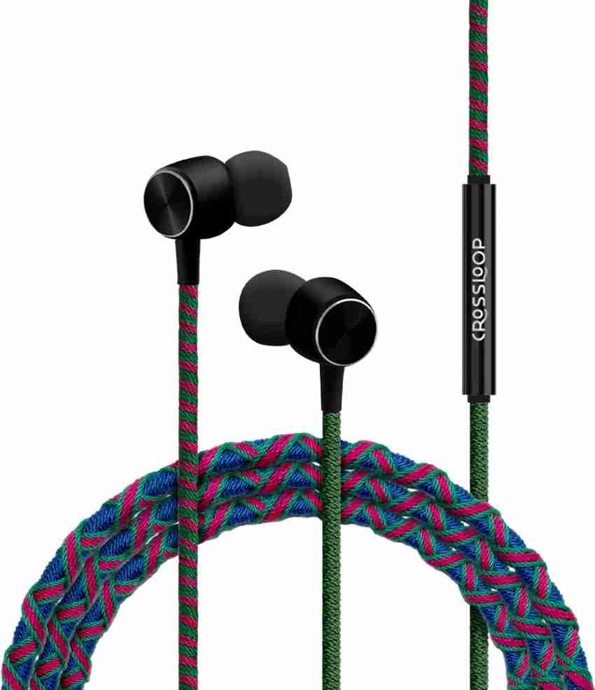 CROSSLOOP PRO Series Braided Tangle Free Designer Earphone with