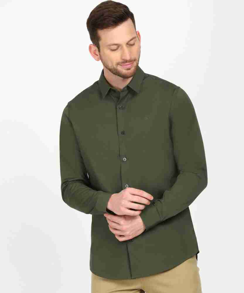 Calvin klein hot sale olive green shirt