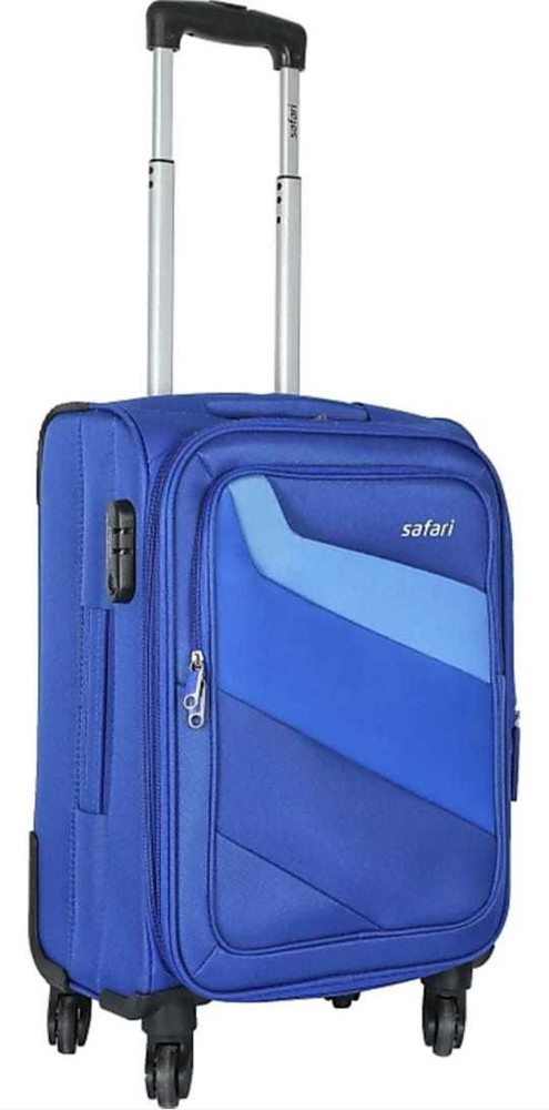 SAFARI Korrekt Expandable Cabin Suitcase 4 Wheels 22 inch Blue