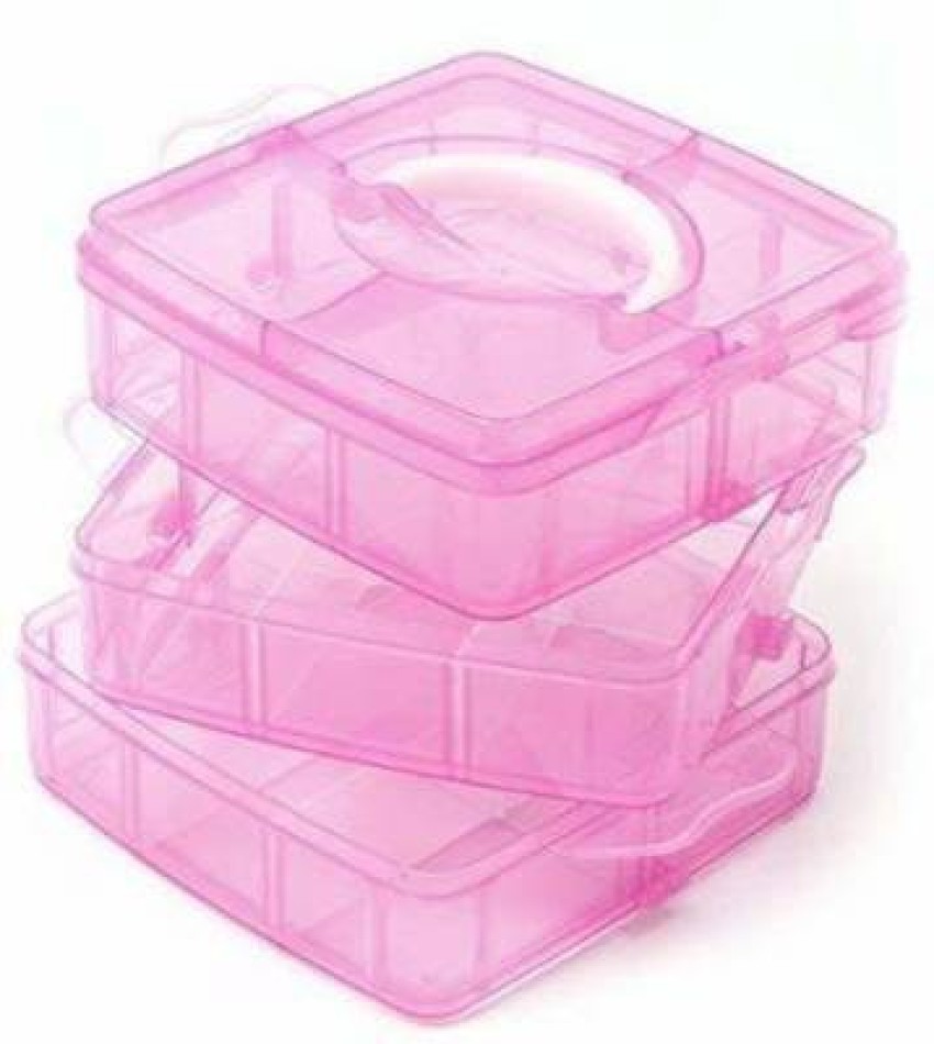 Plastic Box Organizer Storage  3 Layer Jewelry Organizer Box - 3