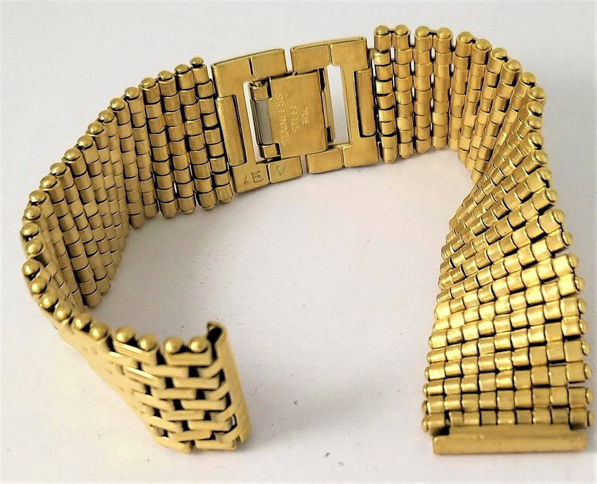 Gold watch bracelet discount 18k