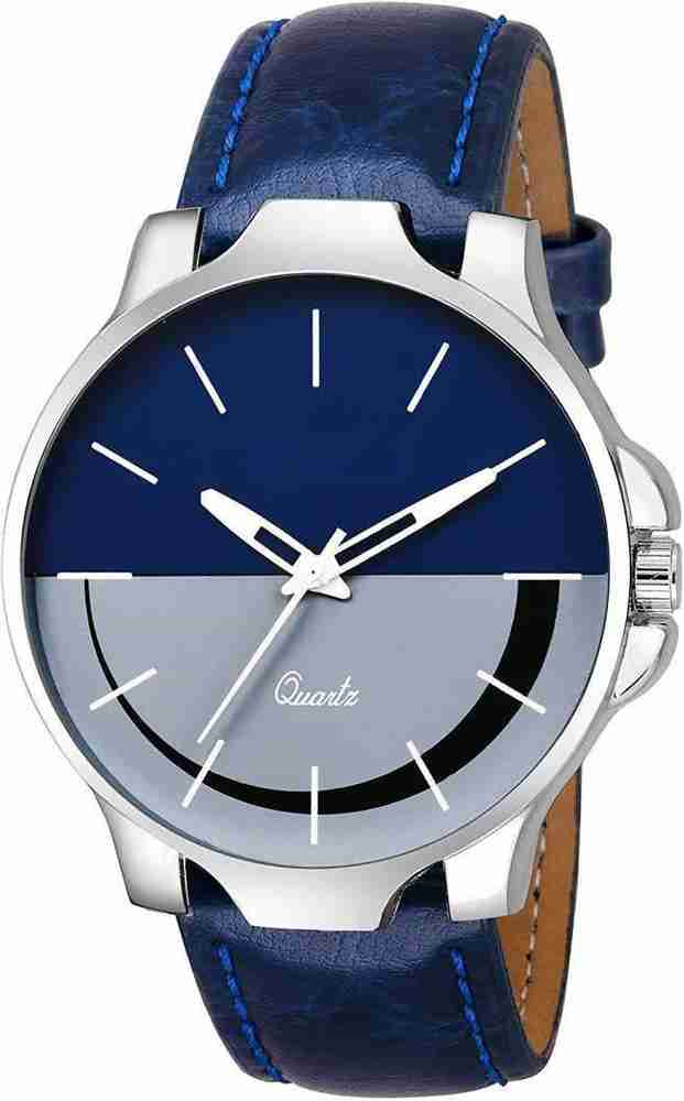 zendro MEN 402 BLUE LEATHER BELT NEW ARRIVAL ROUND DIAL ANALOG QUARTZ WATCH FOR MEN Analog Watch For Men Women Buy zendro MEN 402 BLUE LEATHER BELT NEW ARRIVAL ROUND DIAL