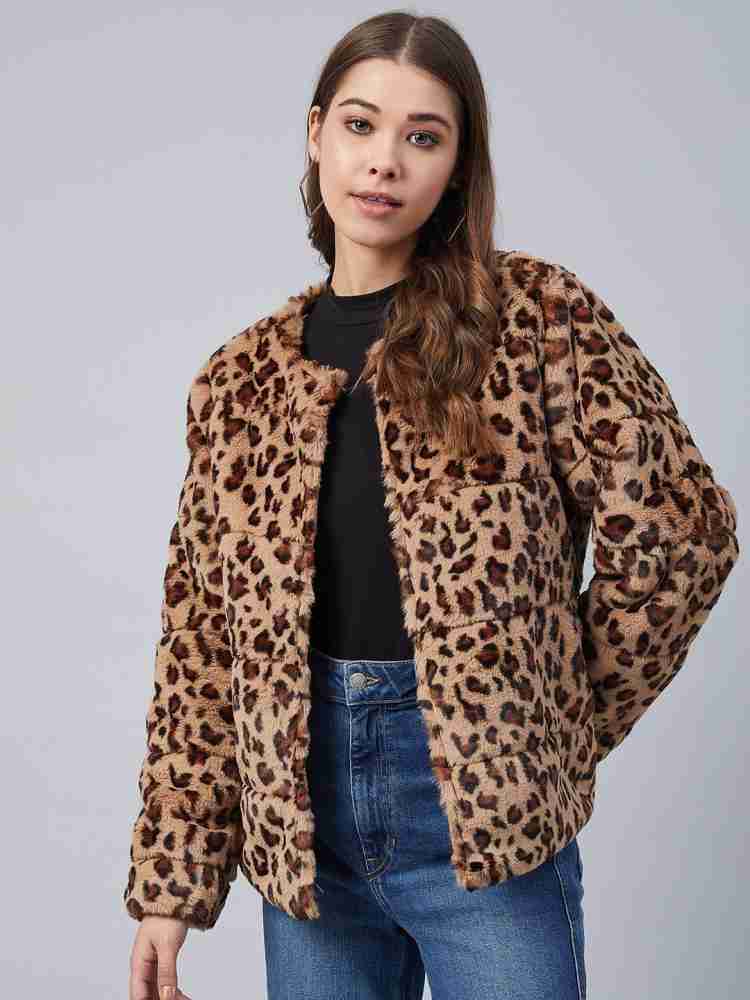 Leopard print jacket hot sale with hood