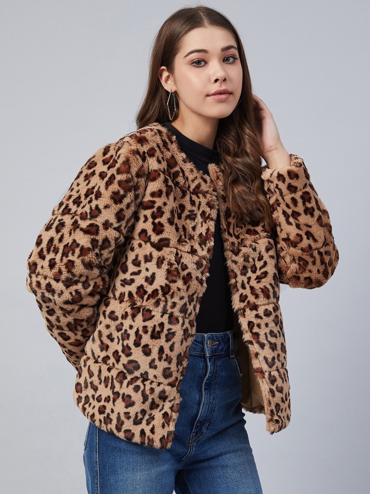 Leopard jacket store womens