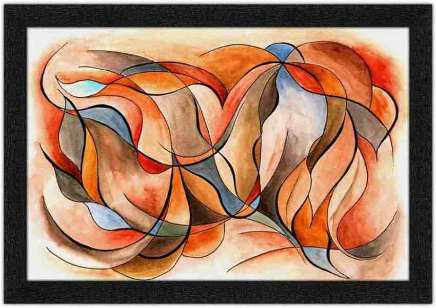 FRIZZY ARTS girl abstract art painting, Digital Reprint 20 inch x 14 inch  Painting Price in India - Buy FRIZZY ARTS girl abstract art painting