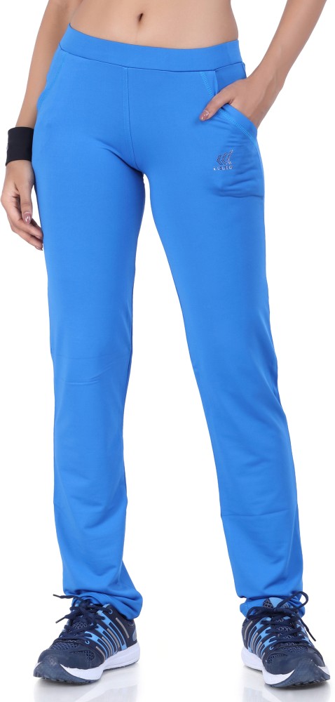 Laasa Sports Solid Women Blue Track Pants - Buy Laasa Sports Solid Women  Blue Track Pants Online at Best Prices in India