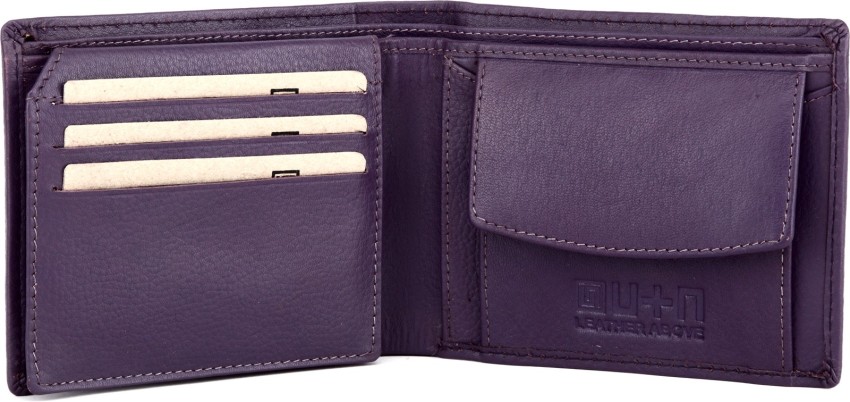 NEORAH Men & Women Casual Purple Genuine Leather Wallet LAVENDER - Price in  India