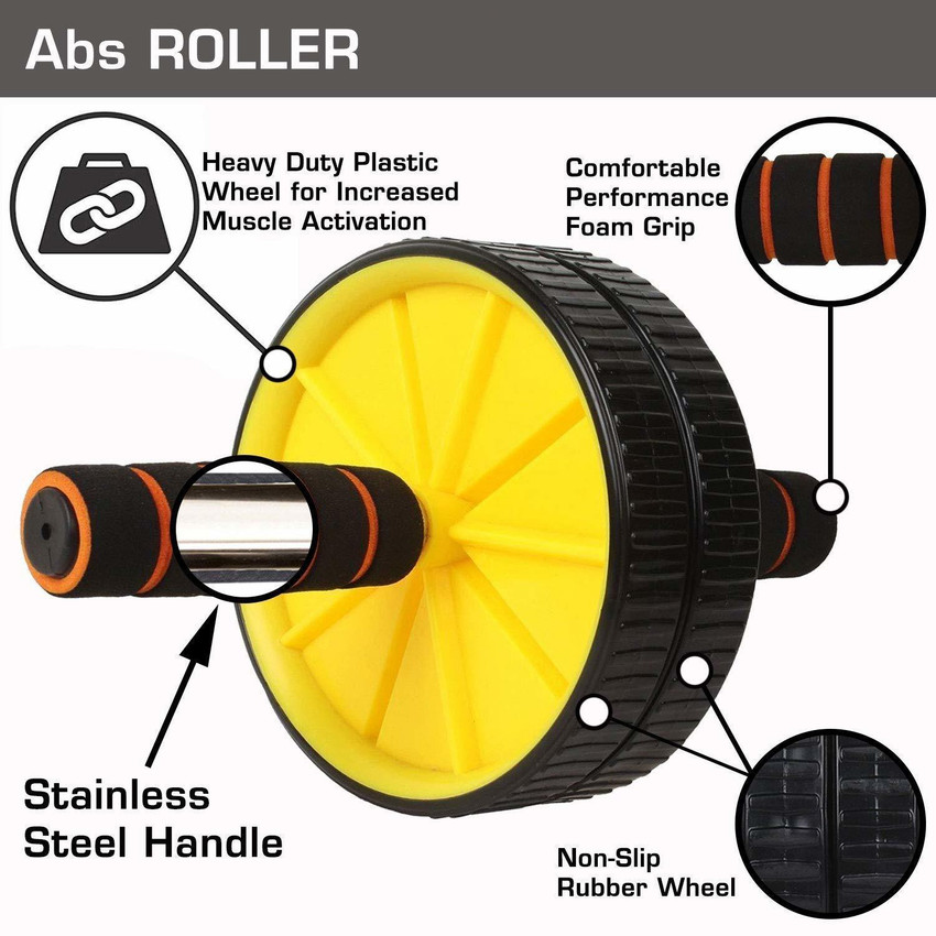 TQS by Flipkart Double Wheel Ab Roller Gym For Exercise Fitness Equipment Workout Ab Exerciser Buy TQS by Flipkart Double Wheel Ab Roller Gym For Exercise Fitness Equipment Workout Ab Exerciser