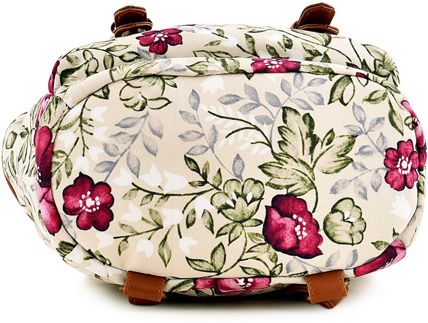 Marissa PRINTED CANVAS FLOWER BACKPACK BAG FOR GIRLS AND WOMEN 15