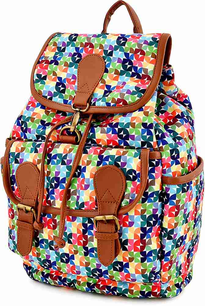 Ladies floral backpack sales