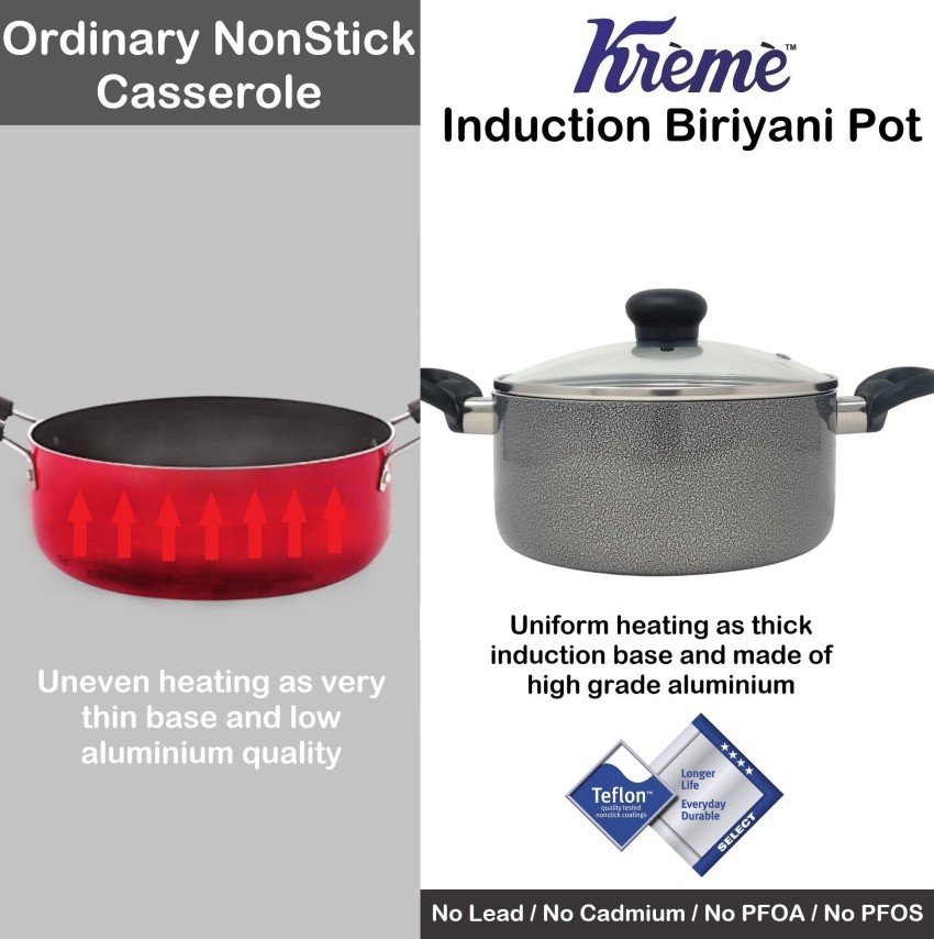 Buy Fizler Biriyani Pot With Edge Non-Stick Riveted Sturdy