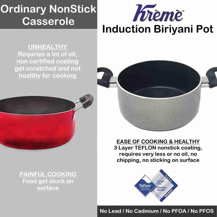 Buy Fizler Biriyani Pot With Edge Non-Stick Riveted Sturdy