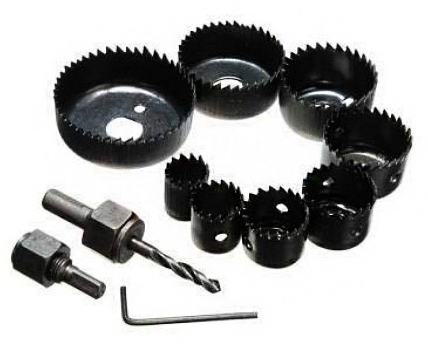 MK Super 11pcs Woodworking Hole Saw Drill Bit Kit 11pcs