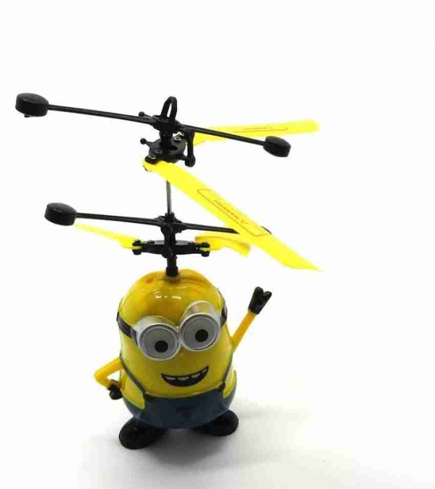 Flying minion helicopter with hand sales sensor