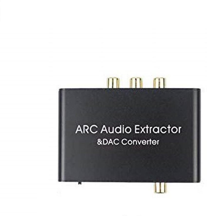 HDMI ARC Audio Extractor 192KHz DAC Converter ARC Audio Extractor Support  Digital HDMI Audio to Analog Stereo Audio RCA L/R Coaxial SPDIF and 3.5mm