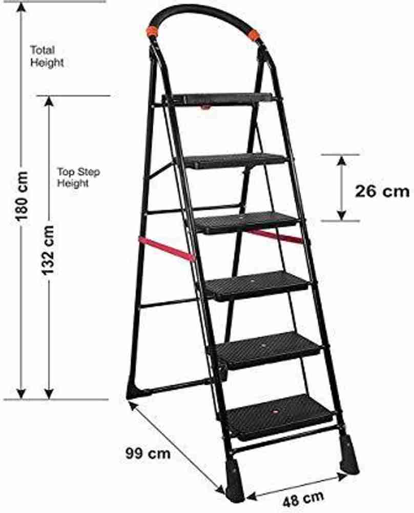 Comfortable folding store ladder for home
