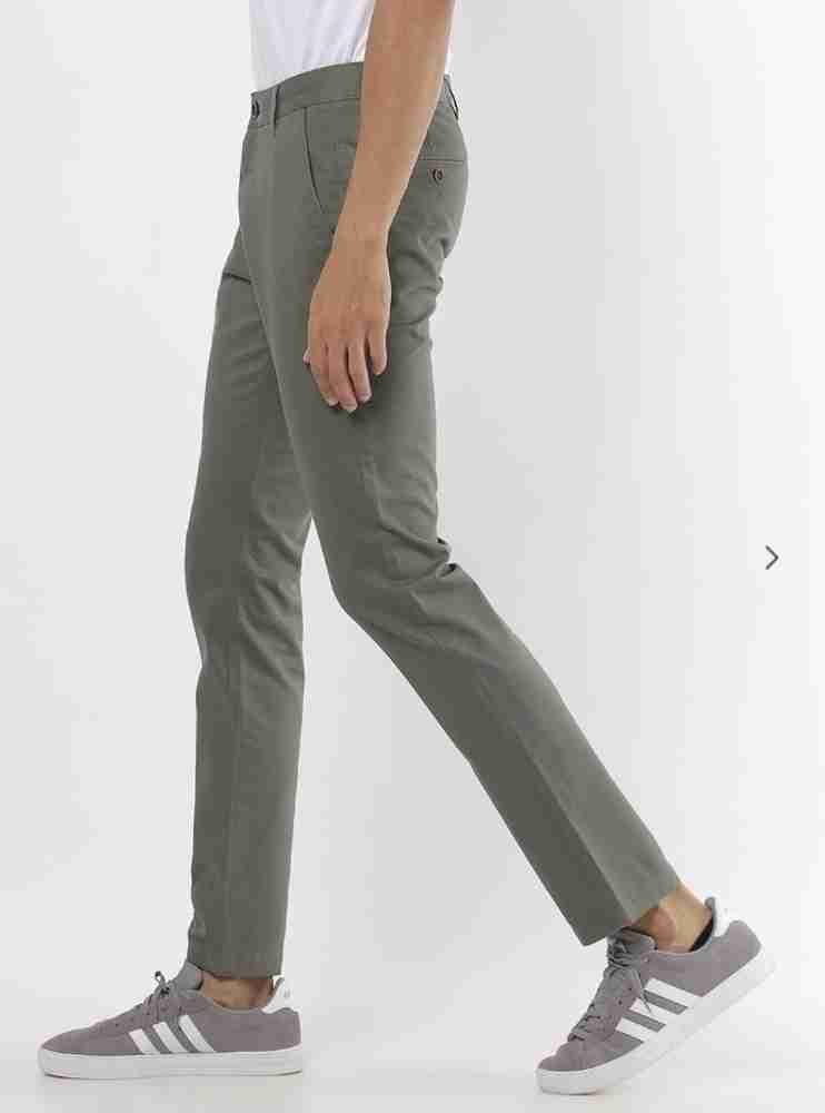 Netplay Tapered Men Light Green Trousers Buy Netplay Tapered Men