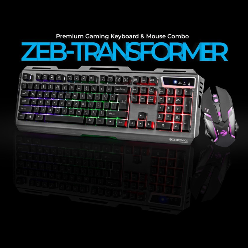 ZEBRONICS Zeb Transformer Premium Gaming Keyboard and Mouse Combo Set Price in India Buy ZEBRONICS Zeb Transformer Premium Gaming Keyboard and Mouse Combo Set online at Flipkart