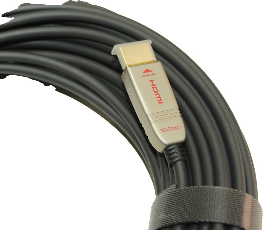 microware HDMI Cable 15 m Video cable HDMI 2.0 HDMI Ultra HD 4K active  fiber optical cable - microware 