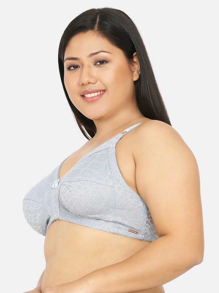 Lovable Plus Size Cotton White Bra for Women