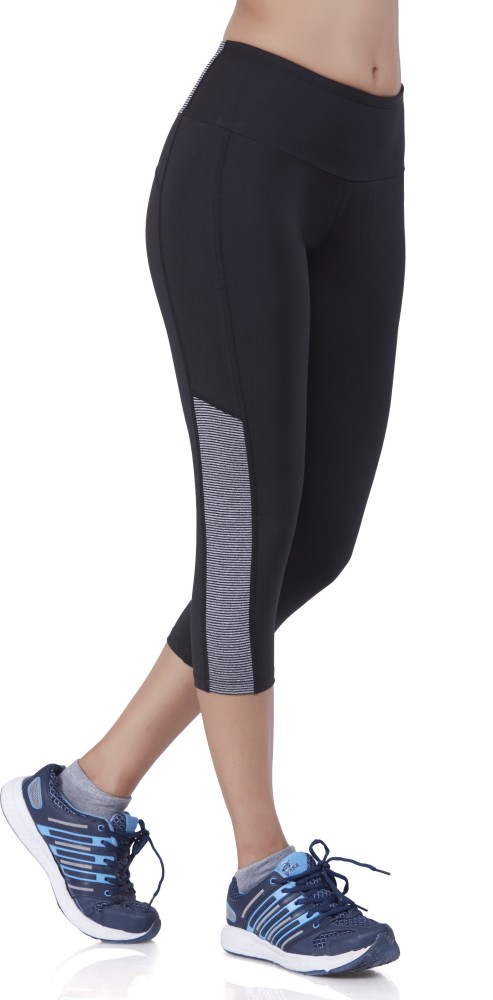 Laasa Sports  Active Power Stretch Yoga Capri for Women