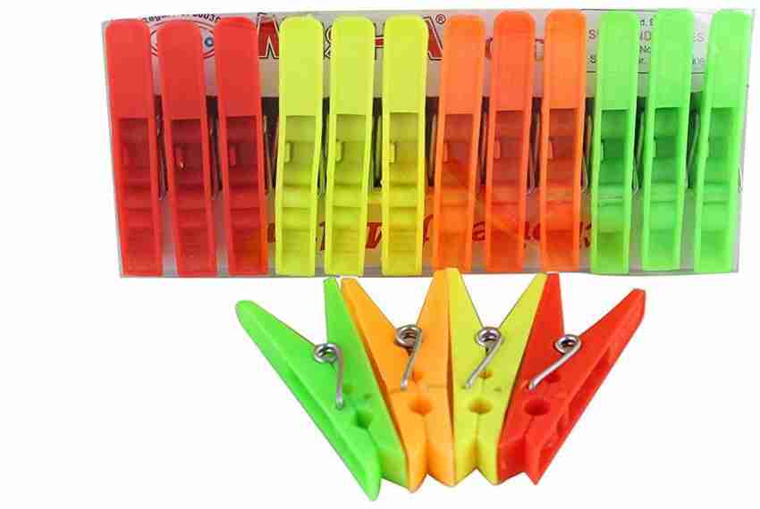 20 Pack Windproof Clothesline Clips Plastic Utility Clip, Strong