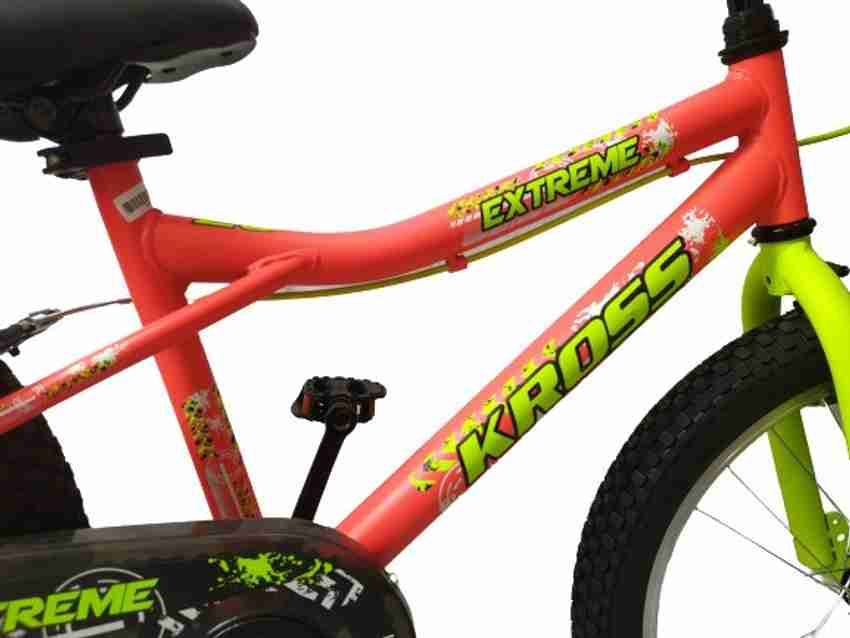 Kross Extreme Fat Tyre Sports Girls Boys Kids Orange 20T Mountain
