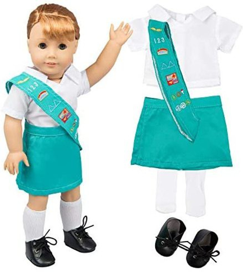 Dress Along Dolly Girl Scout Inspi Doll Outfit 5 Piece Set