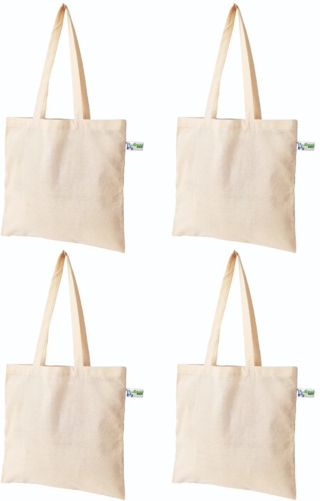 Natural Plain Tote Bag 8-Pack | Bulk Green Bags | Ecoright – ecoright